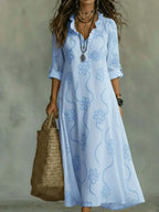 Bonifacia™ | Vestido Largo de Lino