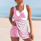 Eufrasia™ | Bañador con falda de crochet y escote cruzado