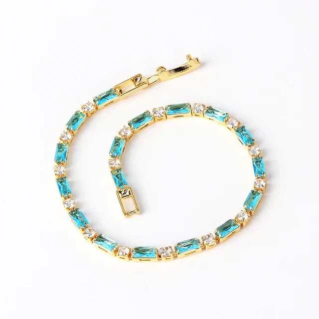Natuurlijke Turkooizen Steen Armband | Goud