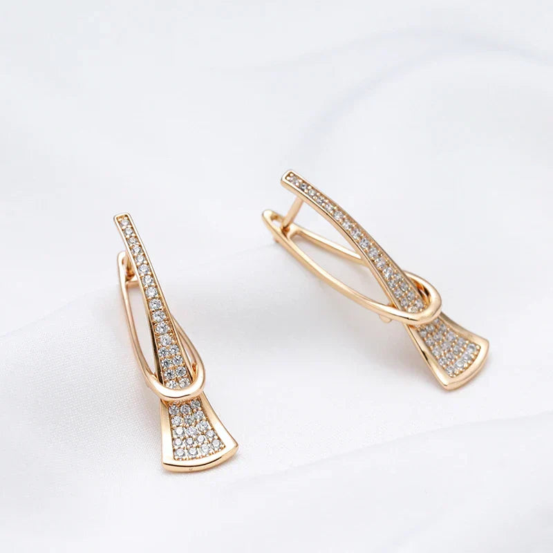 Pendientes Cristal Radiante | Oro