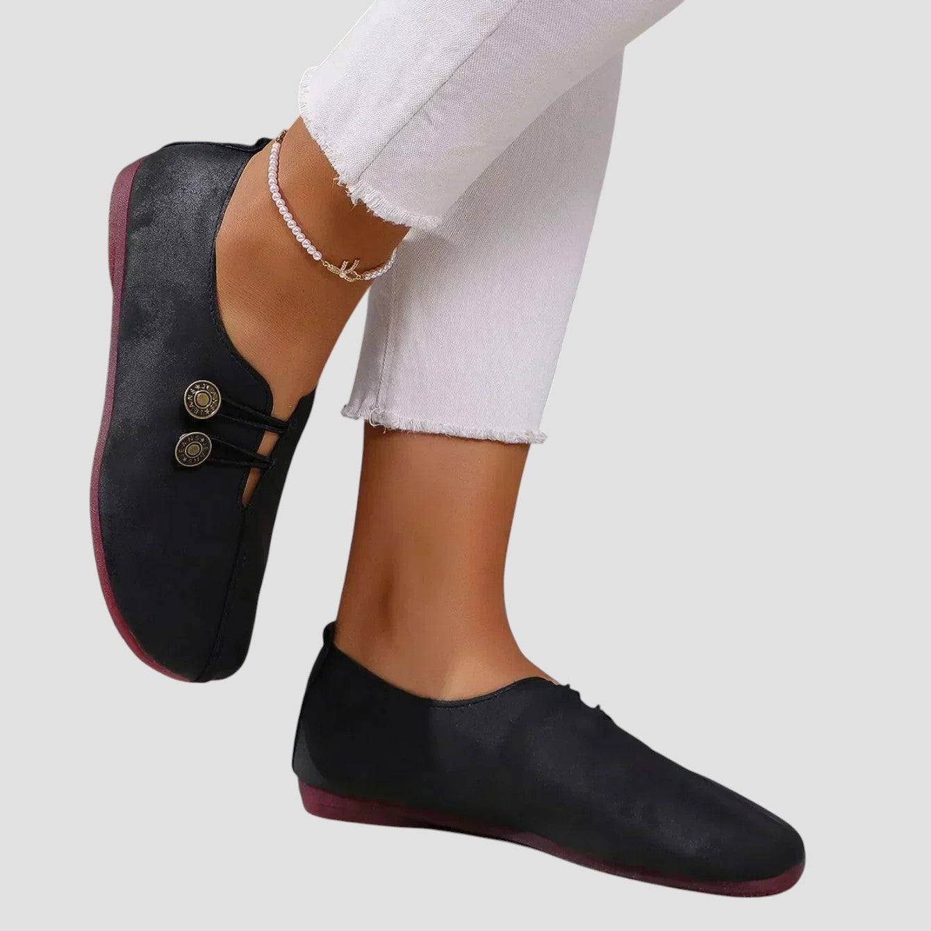 Lydia | Zapatillas ortopédicas de ante suave para mujer