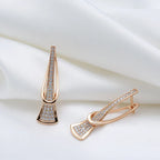 Oorbellen ‘Stralend kristal’ | Goud