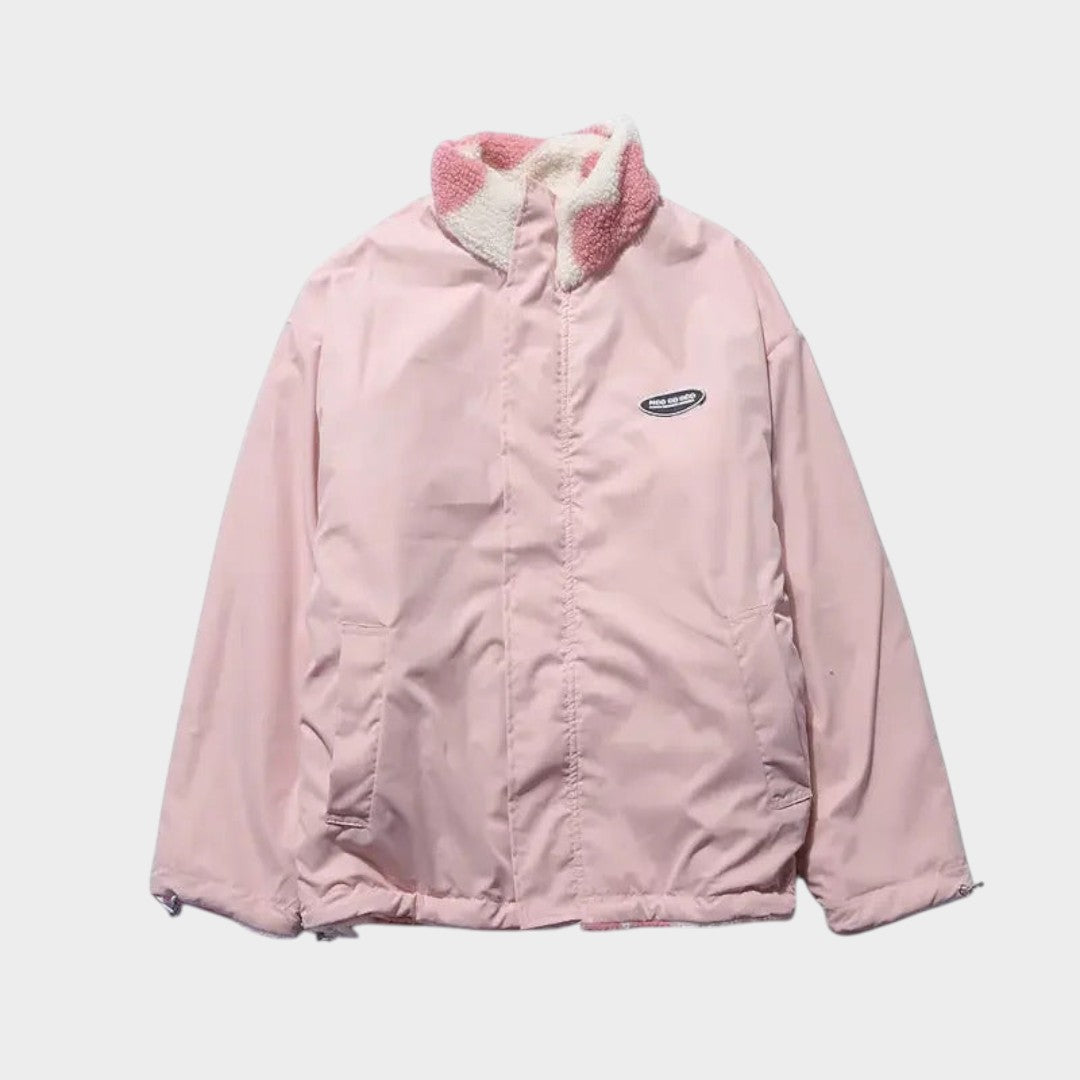 Dianne™ | Chaqueta reversible con estampado de corazones y diseño cómodo