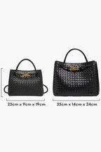 Bolsa Diaria Tejida Índigo