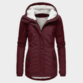 Anna™ | Chaqueta otoñal larga de felpa