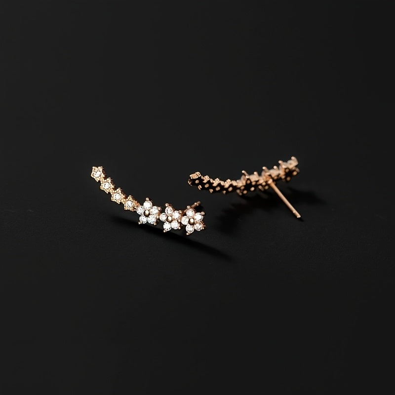 Elegante florale oorbellen