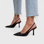 Leonor™ | Escarpín Slingback de Tacón Fino y Puntera Afilada