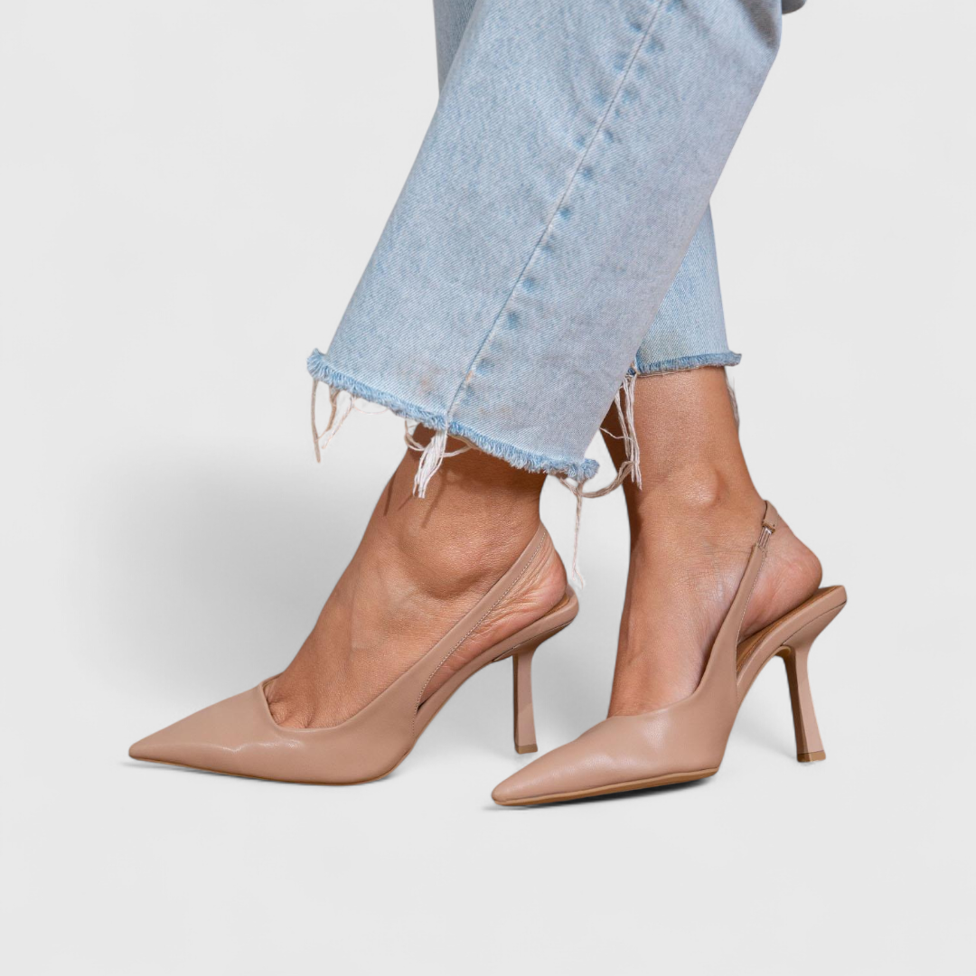 Leonor™ | Escarpín Slingback de Tacón Fino y Puntera Afilada