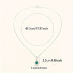 Elegante smaragdketting