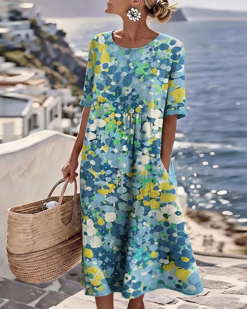 Nicolasa™ | Vestido Midi Floral Corte A
