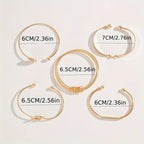 Set elegante knooparmbanden | Goud