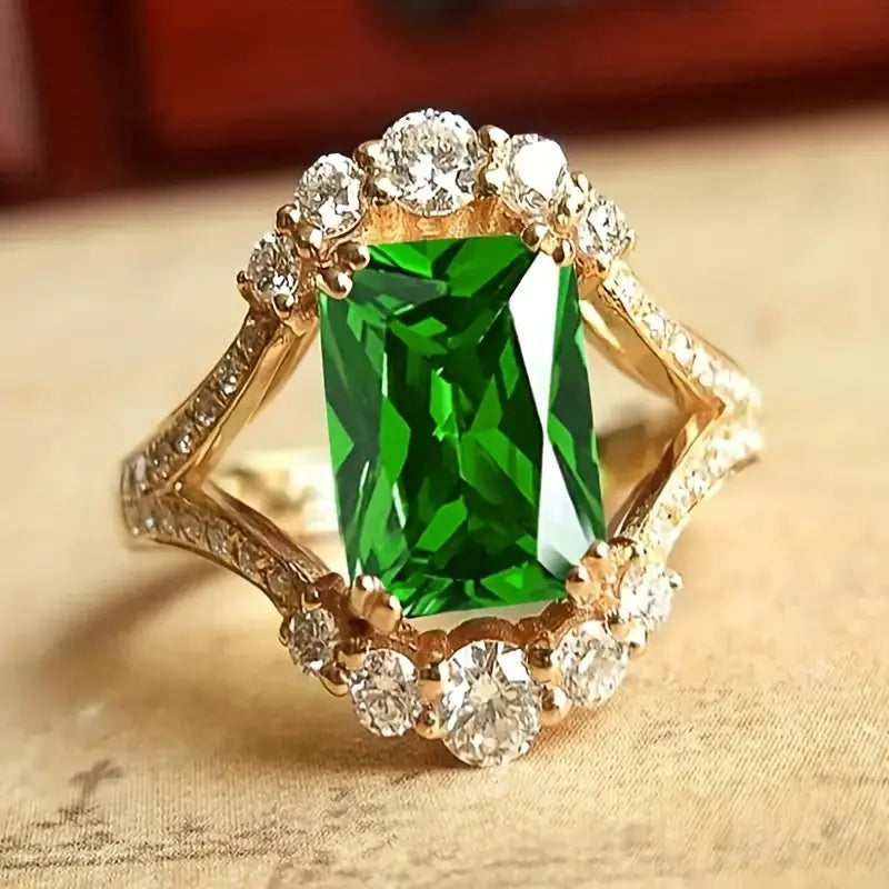 Anillo Esmeralda Celestial