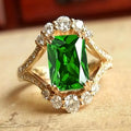 Anillo Esmeralda Celestial