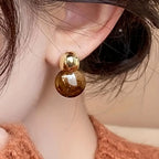 Oorbellen Aurélie Amber | Goud