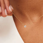 Halsketting Cléa Piedra Moissanite | Goud