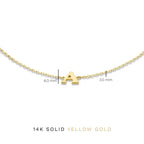 Vita Signa-armband met initiaal | Goud