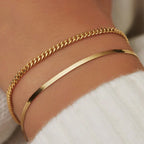 Gouden slangenarmband | Goud