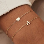 Vita Signa-armband met initiaal | Goud