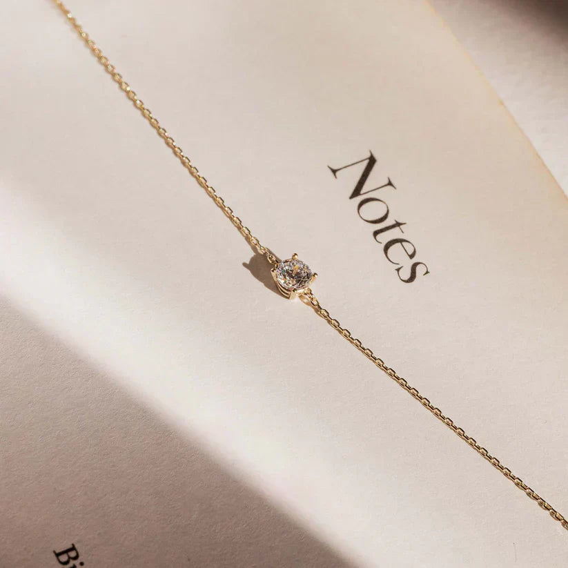Pulsera Cléa Piedra Moissanite | Oro