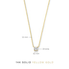 Halsketting Cléa Piedra Moissanite | Goud