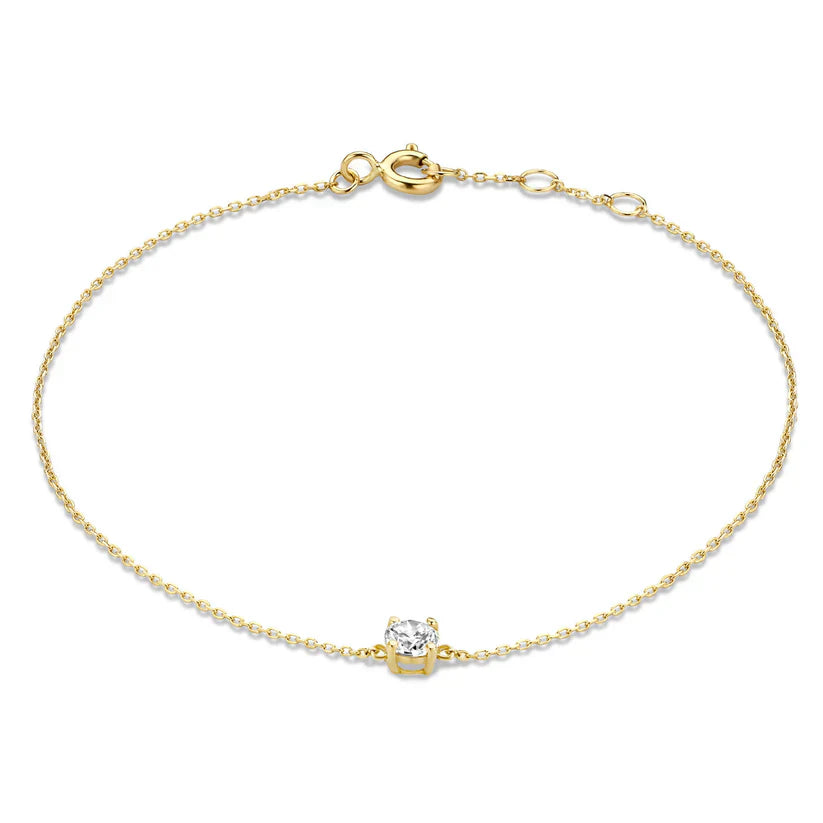 Pulsera Cléa Piedra Moissanite | Oro