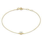 Cléa-armband met moissaniet | Goud