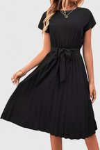 Luxie Vestido Midi Elegante de Tejido Ligero y Corte Fluido