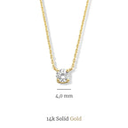 Set van ketting en armband met moissaniet | Goud