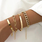Elena-armbandenset | Goud