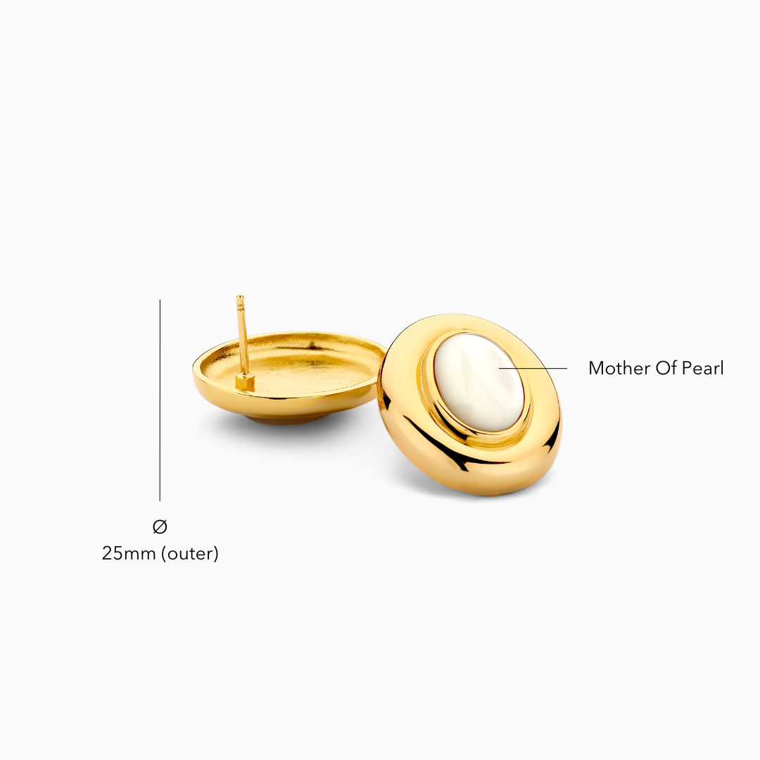 Giselle Parel Oorbellen | Goud