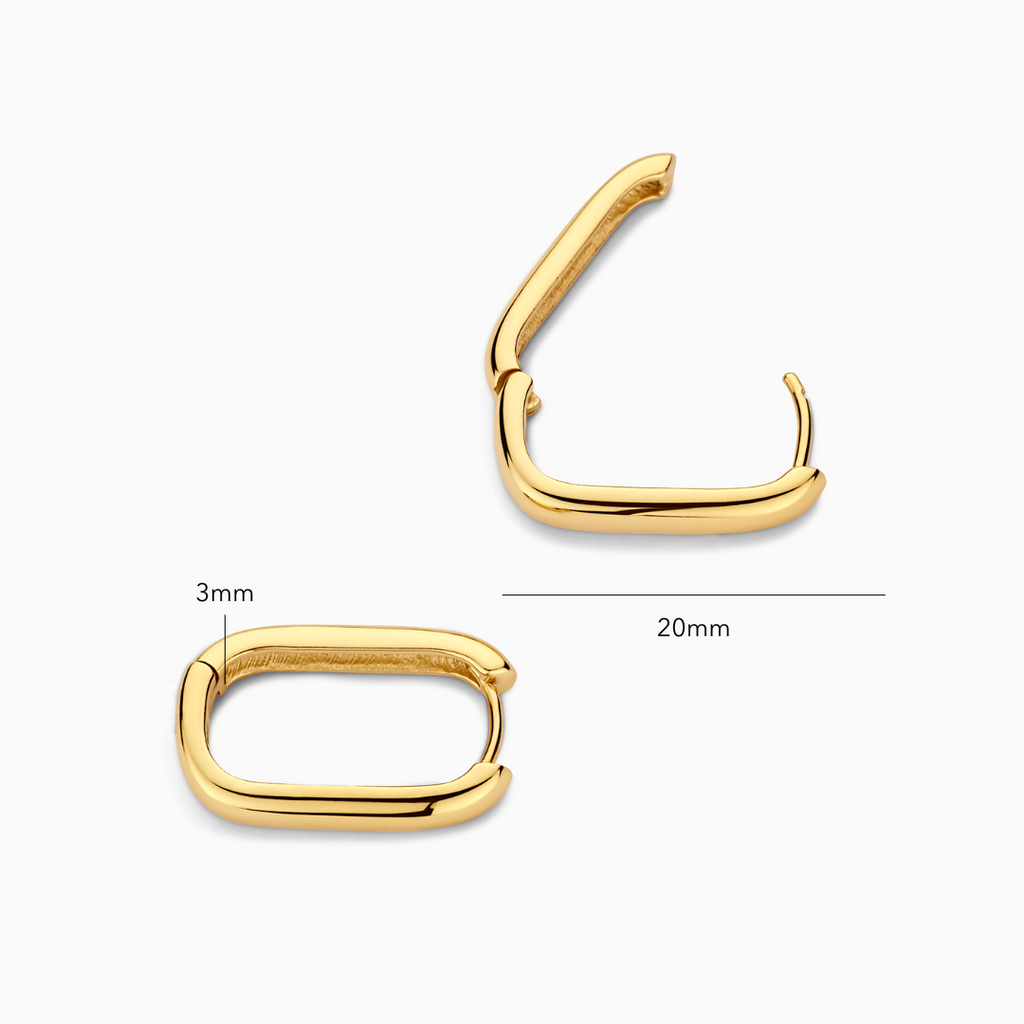 Pendientes Argolla Ícono | Oro