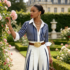 Inés™ | Conjunto de Dos Piezas: Top de Lino y Pantalón Estampado