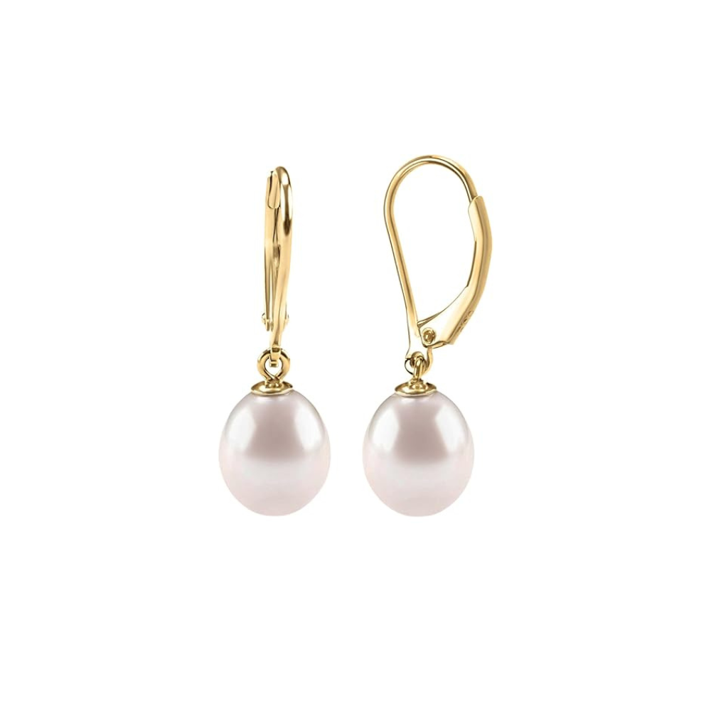 Elegante Parel Oorbellen | Goud