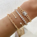 Conjunto de Pulseras Isabella Castillo | Oro
